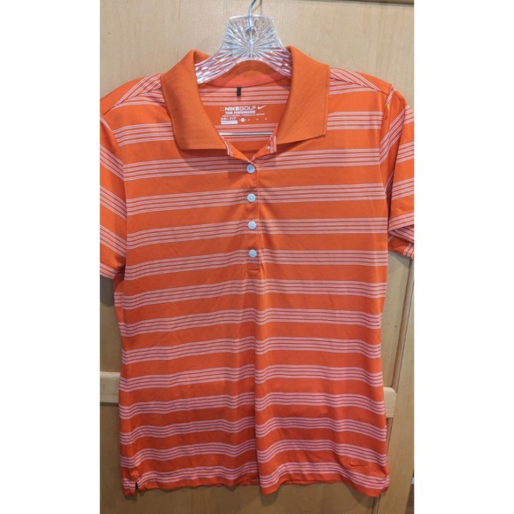 Nike Golf Tour Performance Dri-Fit womens‎ Medium Fits Small Short Sleeve Polo